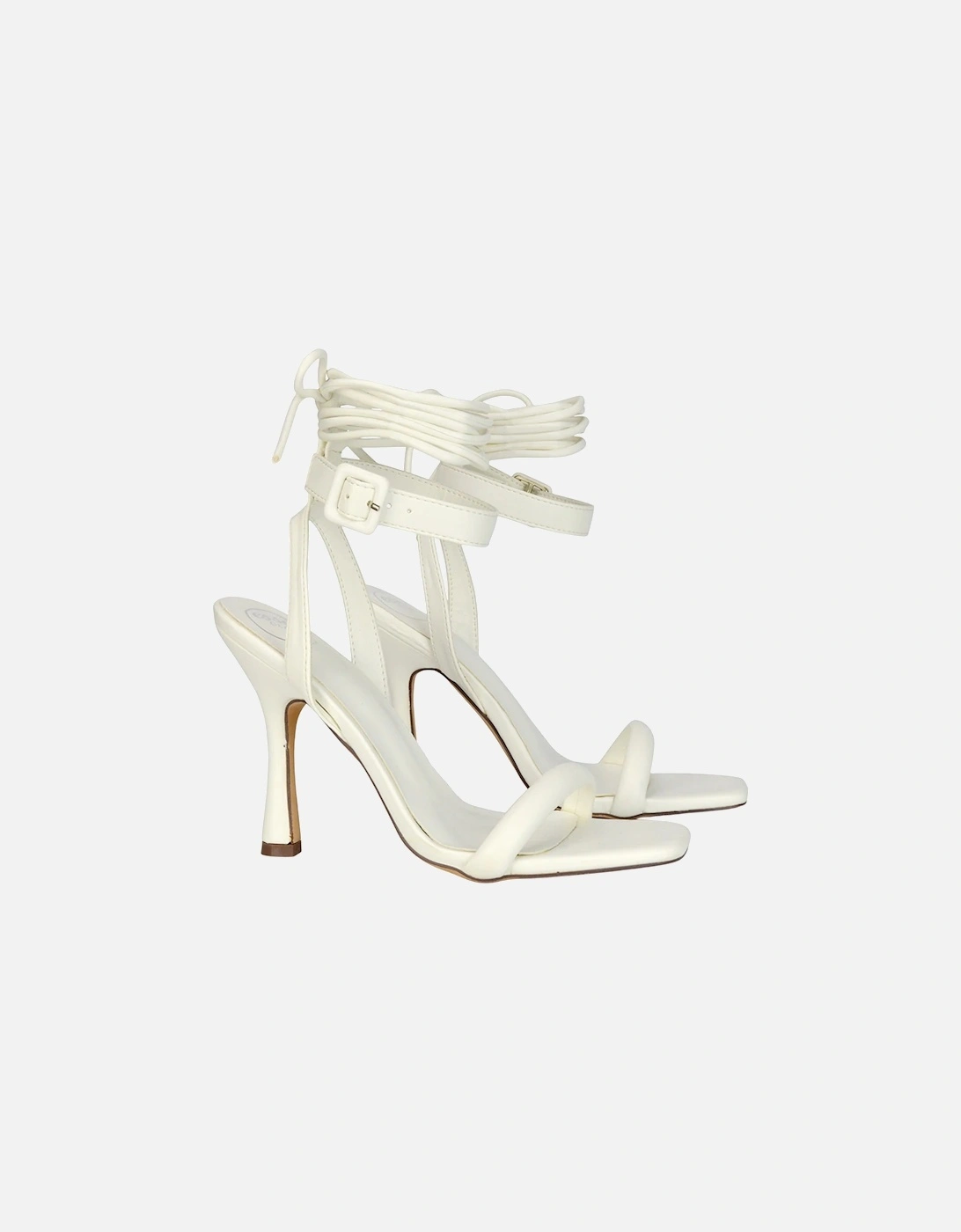 Womens/Ladies Althea Strappy Lace Up Flare Heel Sandals, 5 of 4