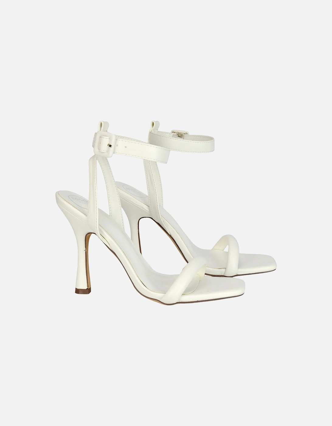 Womens/Ladies Althea Strappy Lace Up Flare Heel Sandals