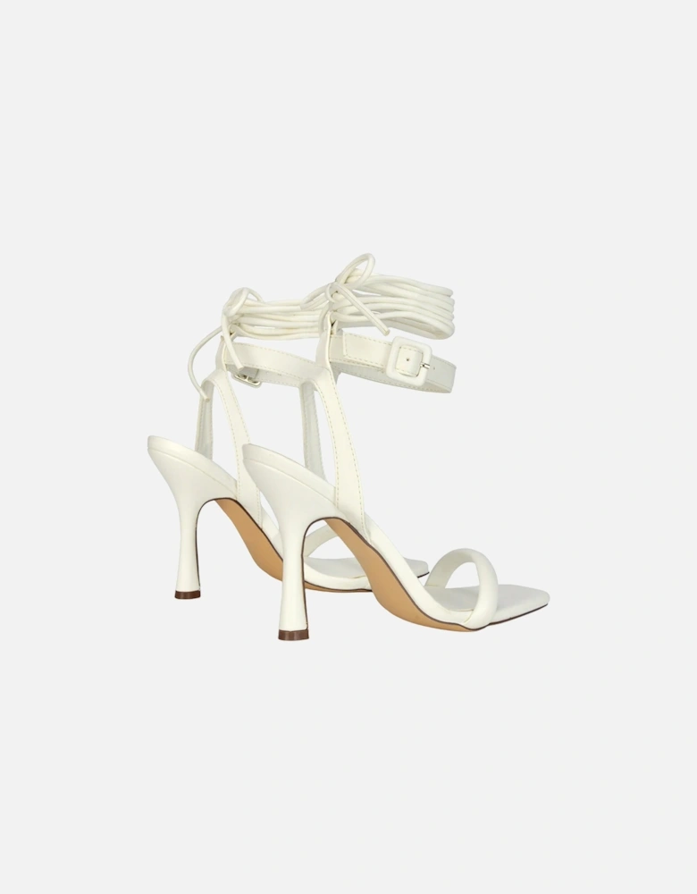 Womens/Ladies Althea Strappy Lace Up Flare Heel Sandals