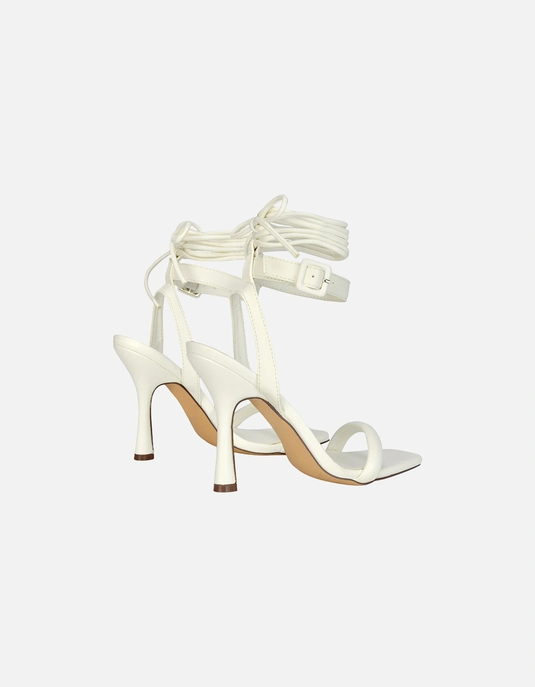 Womens/Ladies Althea Strappy Lace Up Flare Heel Sandals