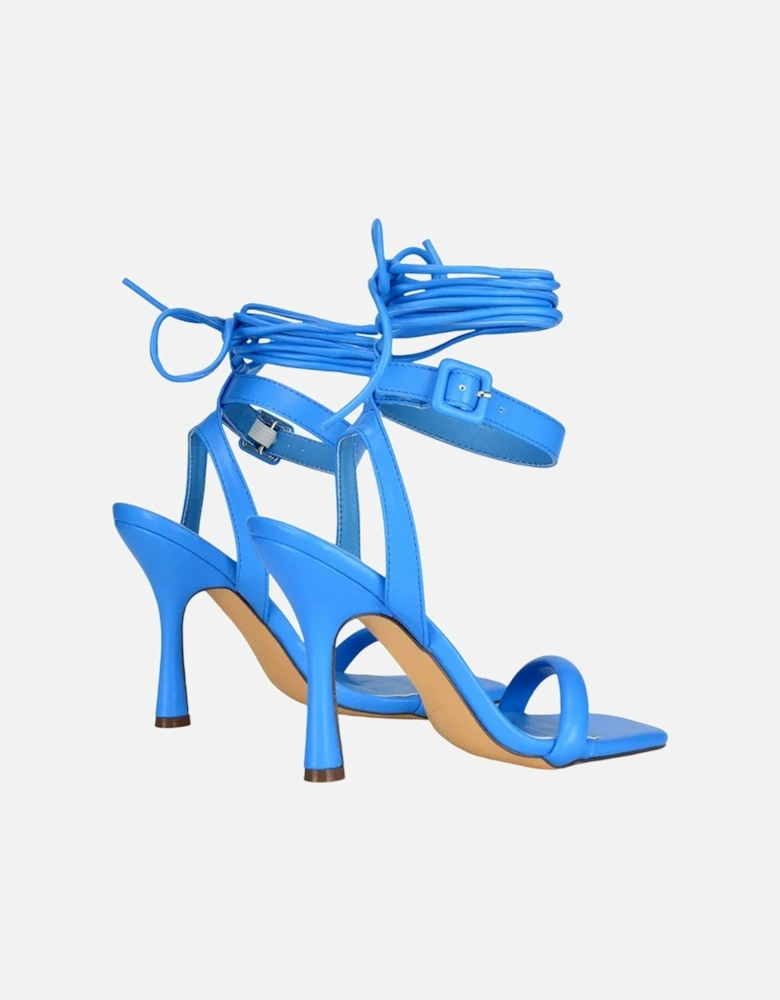 Womens/Ladies Althea Strappy Lace Up Flare Heel Sandals