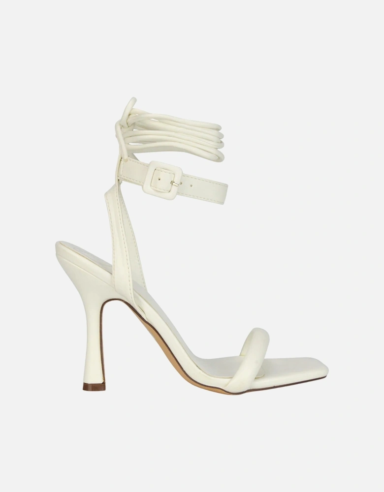 Womens/Ladies Althea Strappy Lace Up Flare Heel Sandals