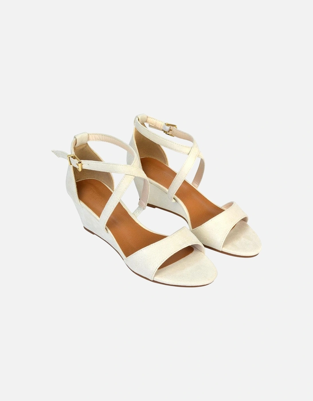 Womens/Ladies Kylie Strappy Wedge Sandals