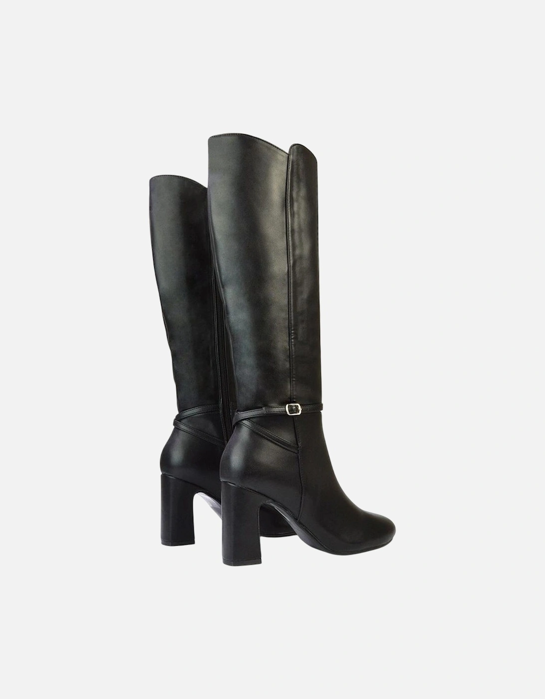 Womens/Ladies Kadie High Block Heel Knee-High Boots