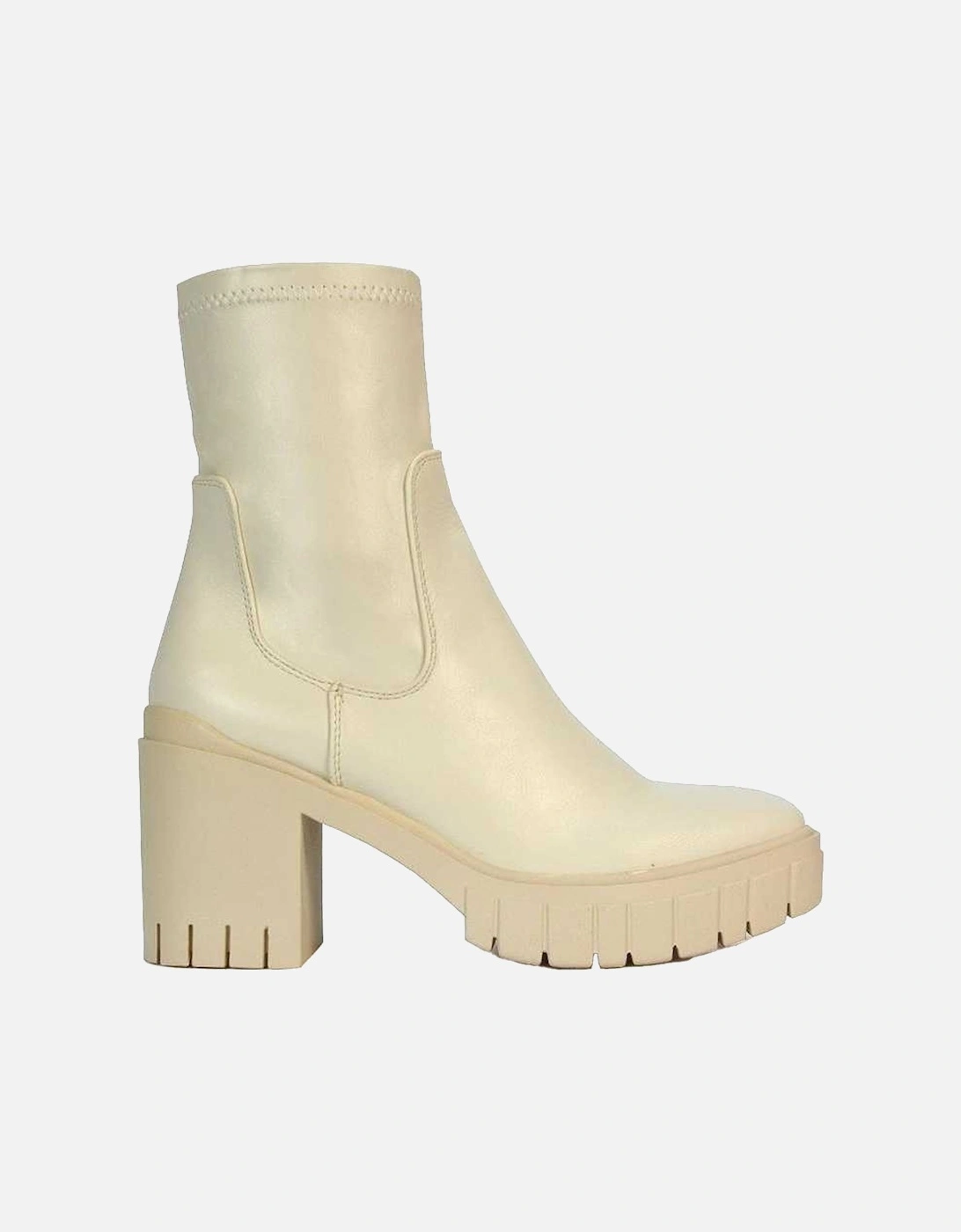 Womens/Ladies Ella Stretch Zip Platform Block Ankle Boots