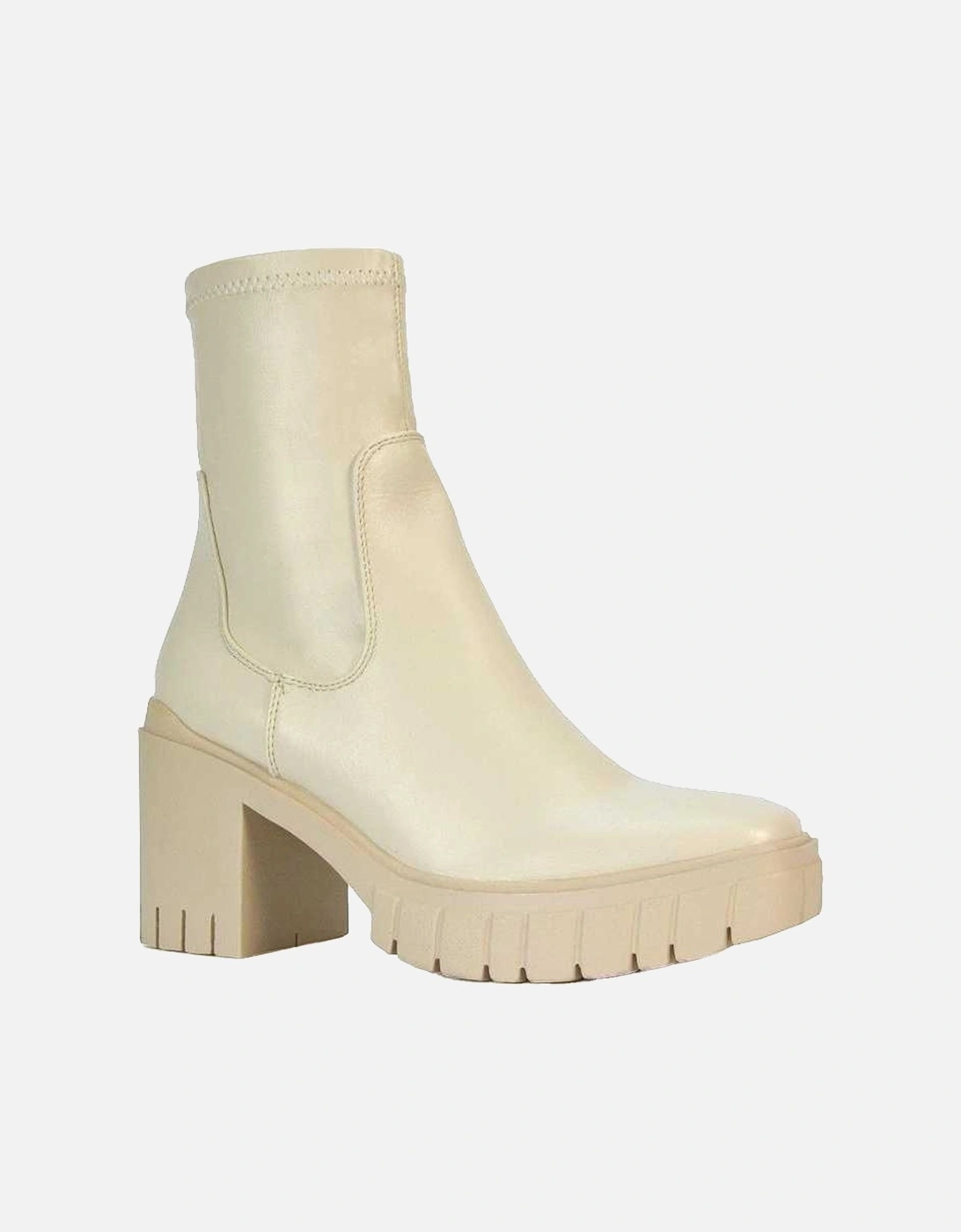 Womens/Ladies Ella Stretch Zip Platform Block Ankle Boots, 6 of 5