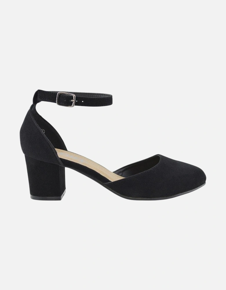 Womens/Ladies Billie-May Chunky Strappy Mid Block Heel Court Shoes