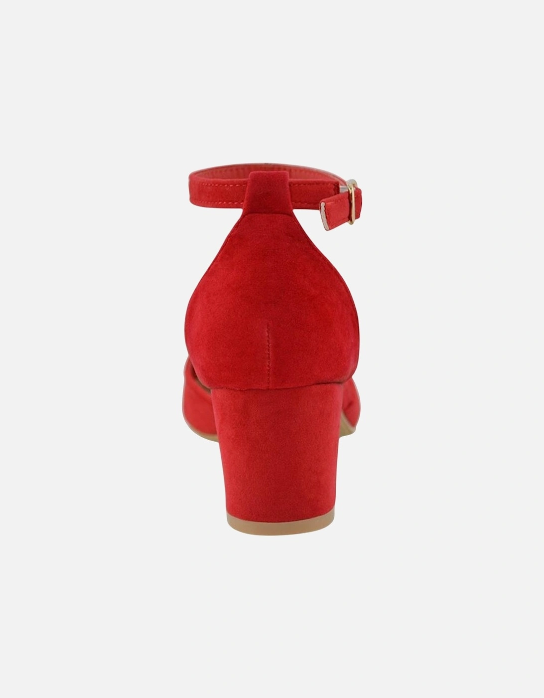 Womens/Ladies Billie-May Chunky Strappy Mid Block Heel Court Shoes