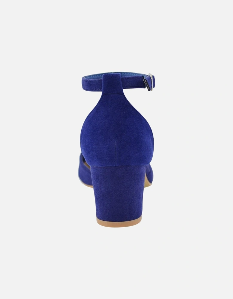 Womens/Ladies Billie-May Chunky Strappy Mid Block Heel Court Shoes