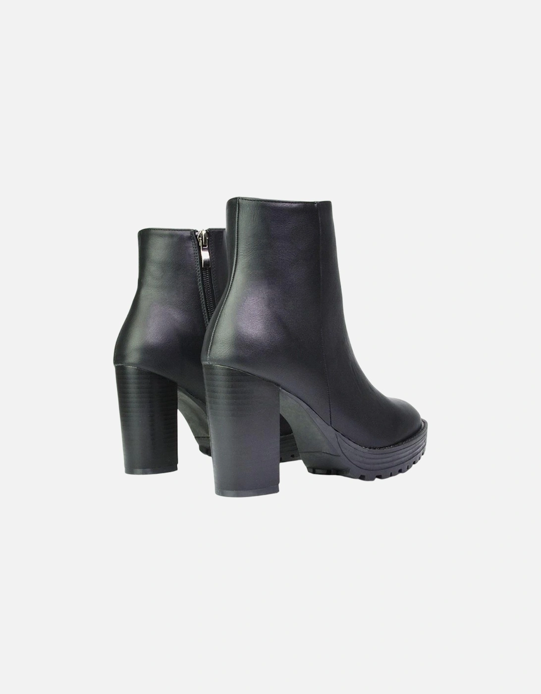 Womens/Ladies Cole Platform Block Heel Ankle Boots