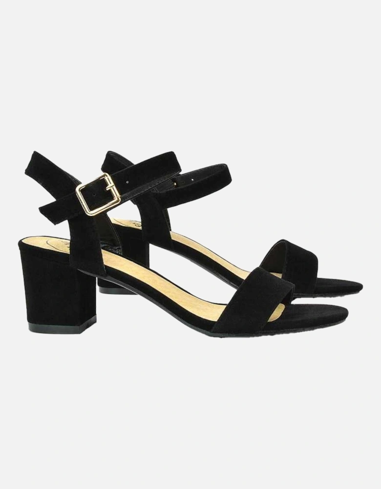 Womens/Ladies Jessica Strappy Open Toe Medium Block Heel Sandals