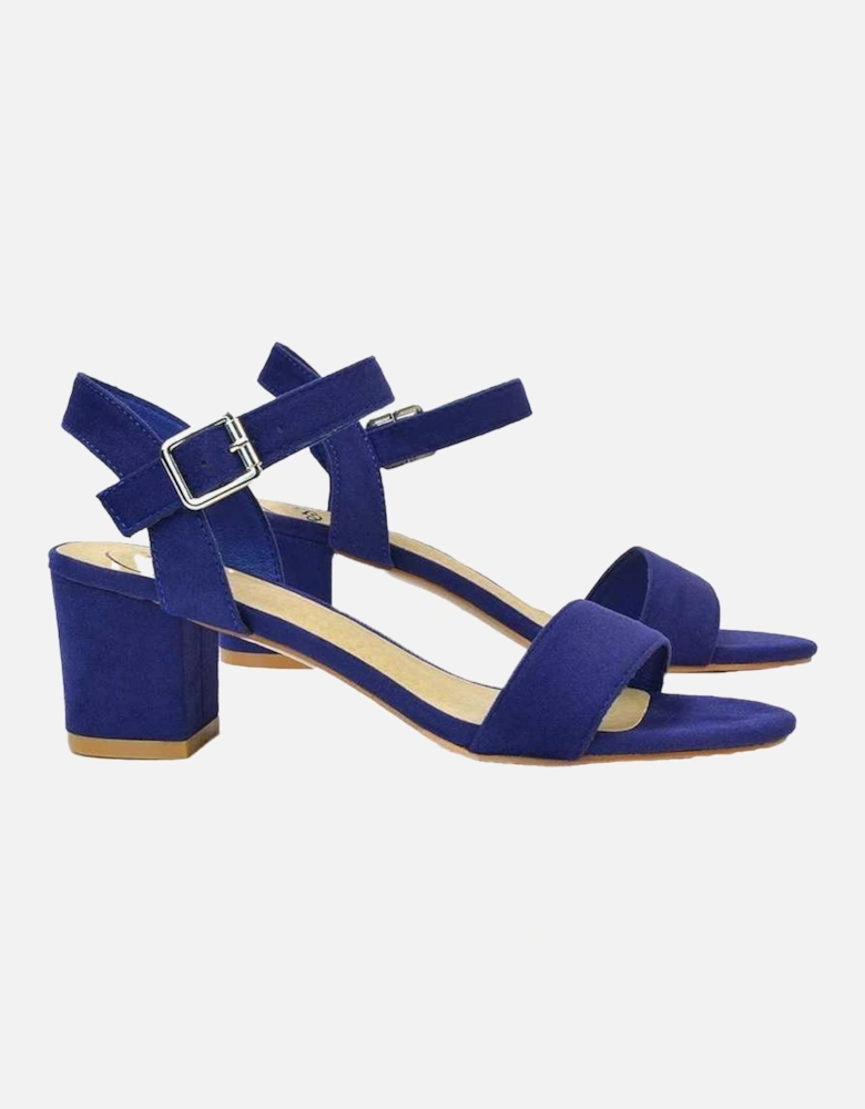 Womens/Ladies Jessica Strappy Open Toe Medium Block Heel Sandals