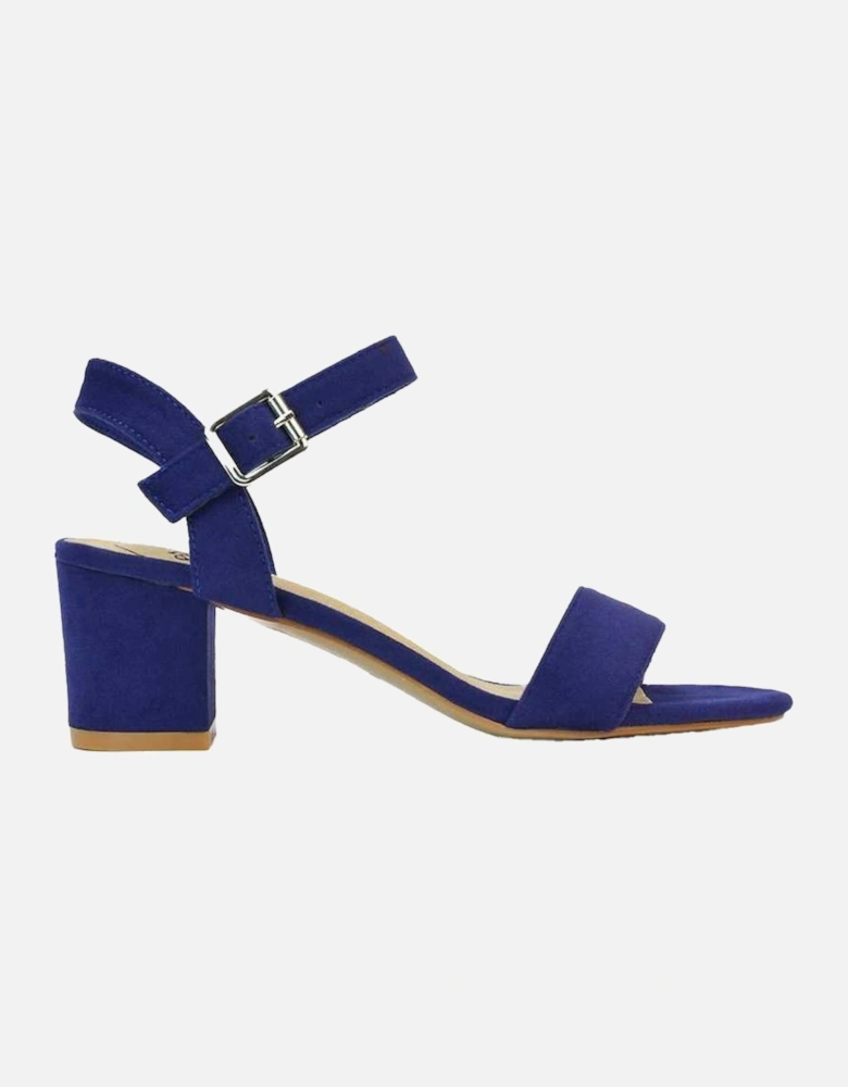 Womens/Ladies Jessica Strappy Open Toe Medium Block Heel Sandals