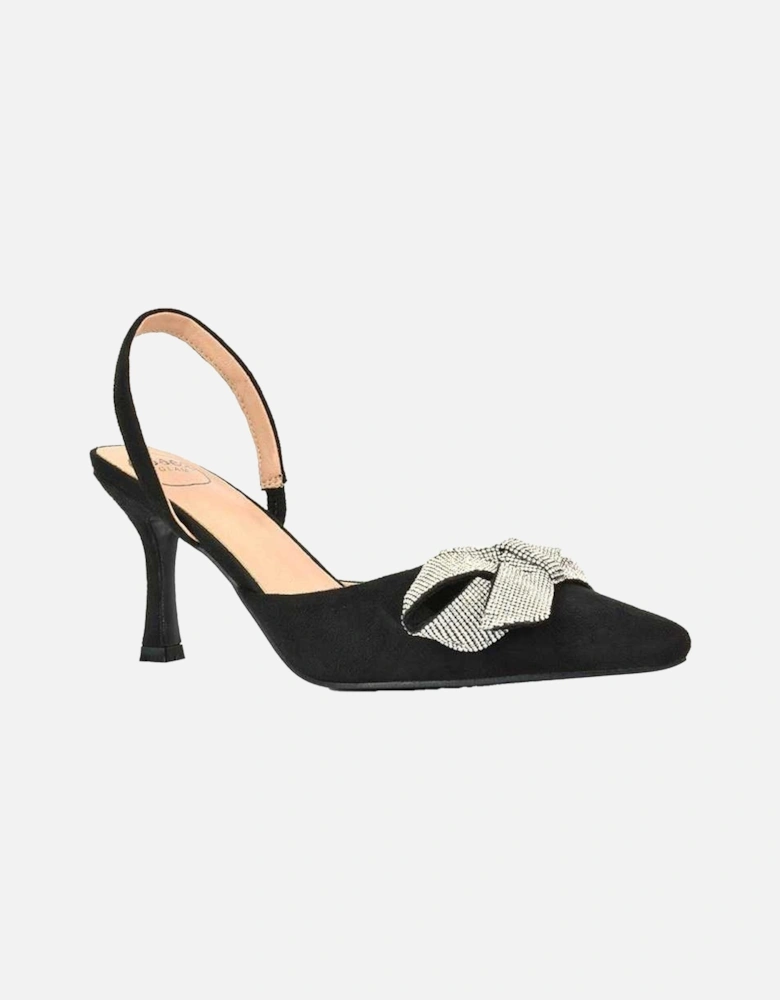 Womens/Ladies Victoria Diamante Stiletto Heel High Heels