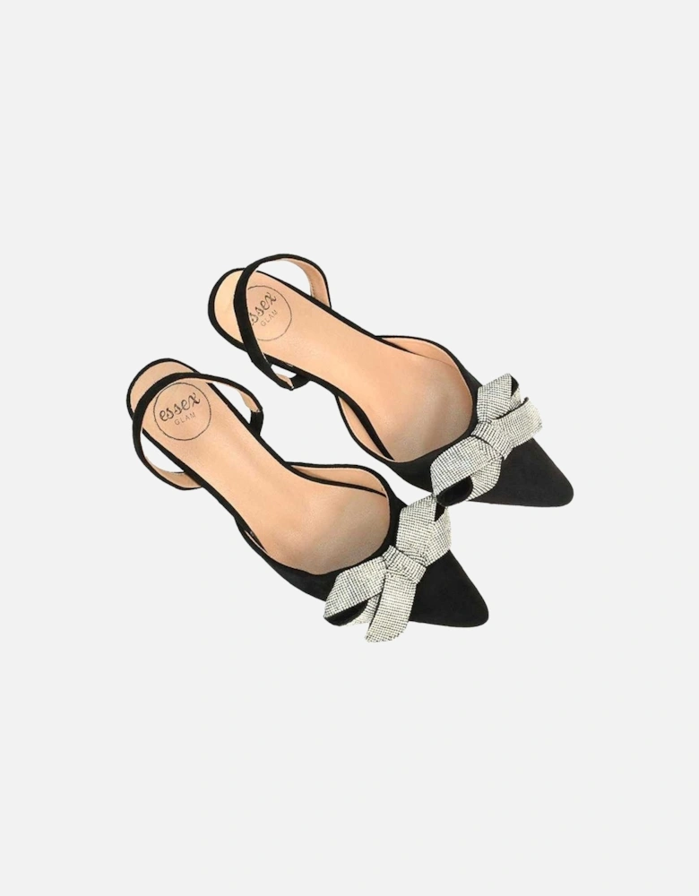 Womens/Ladies Victoria Diamante Stiletto Heel High Heels