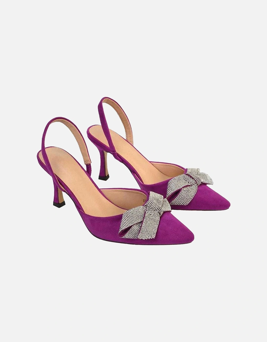 Womens/Ladies Victoria Diamante Stiletto Heel High Heels