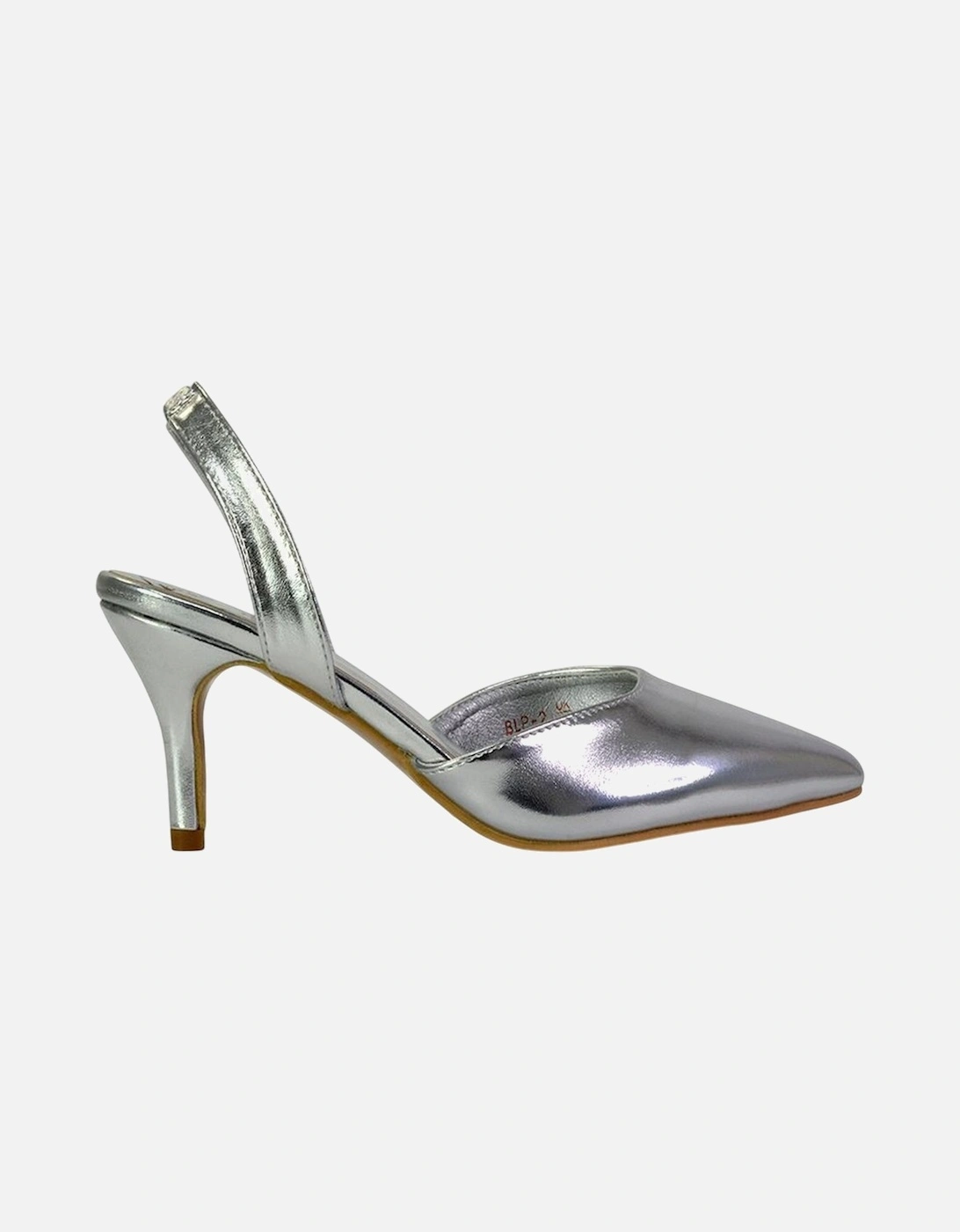 Womens/Ladies Imogen Metallic Sling Back Court Shoes