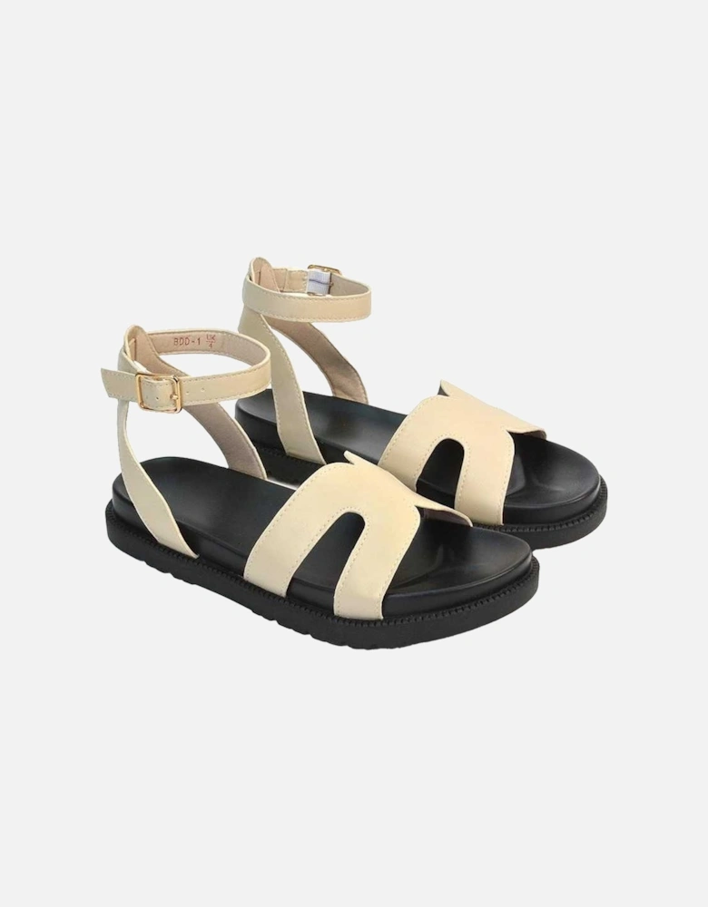 Womens/Ladies Angie Strappy Flatform Sandals