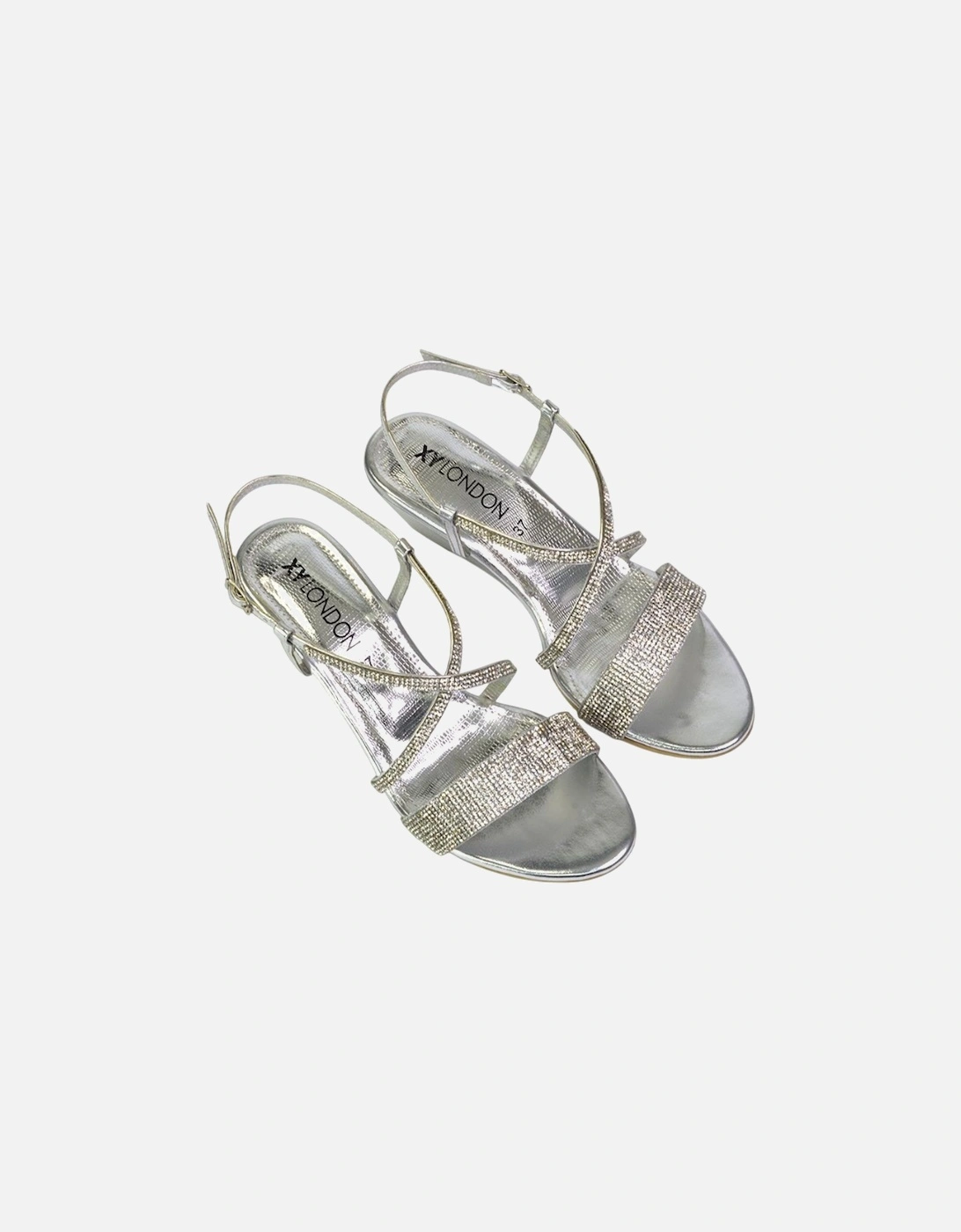 Womens/Ladies Ocean Diamante Wedge Sandals