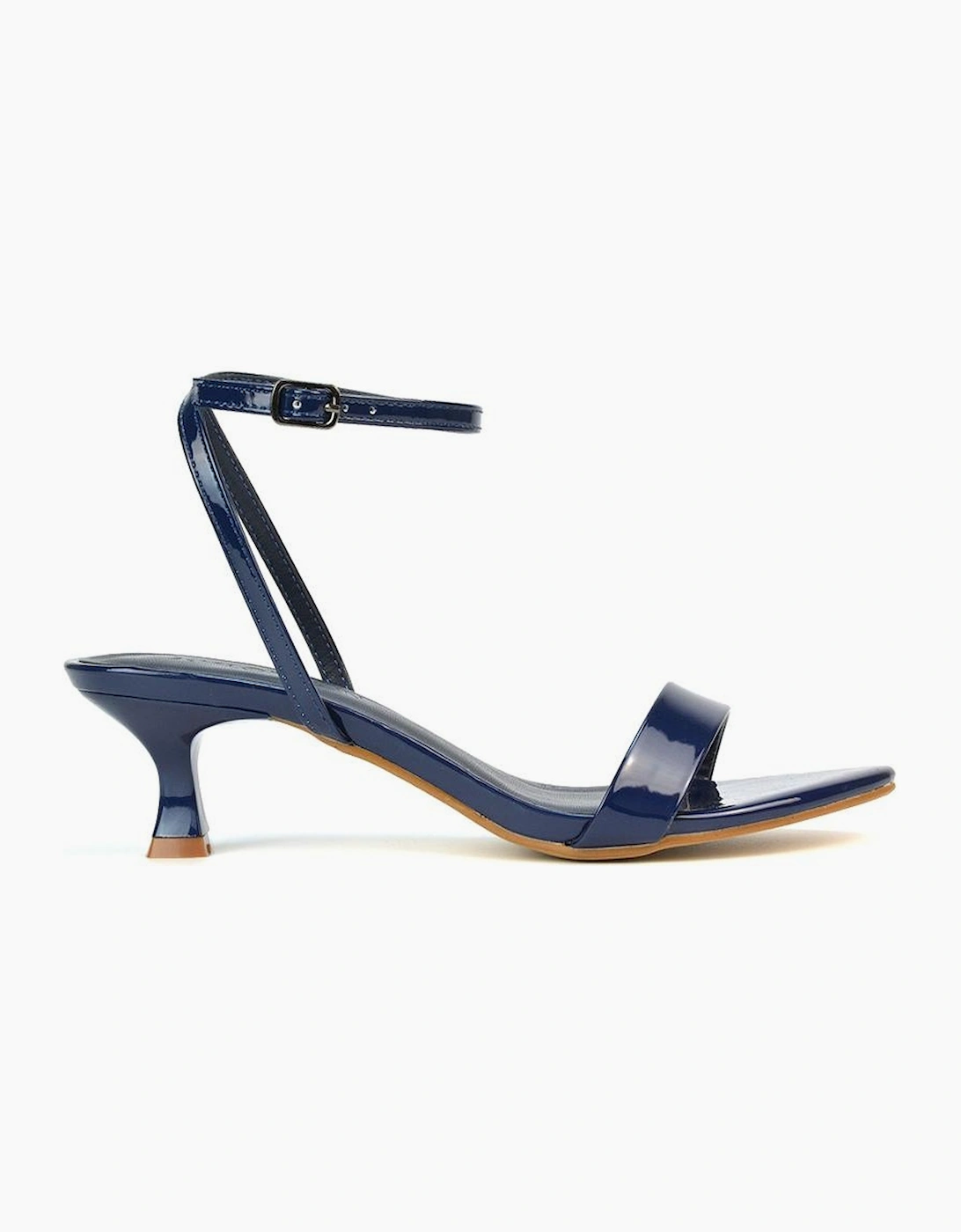 Women's XY London Womens/Ladies Antonia Patent Leather Sandals - Navy - Size: 7