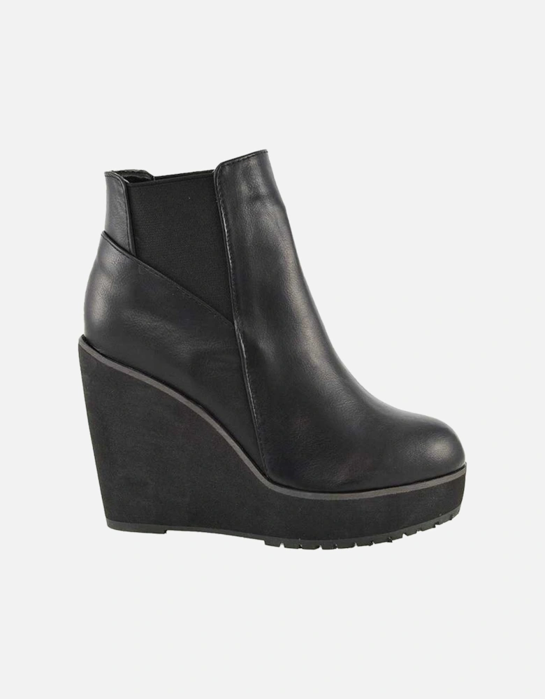 Womens/Ladies Roweena High Wedge Ankle Boots