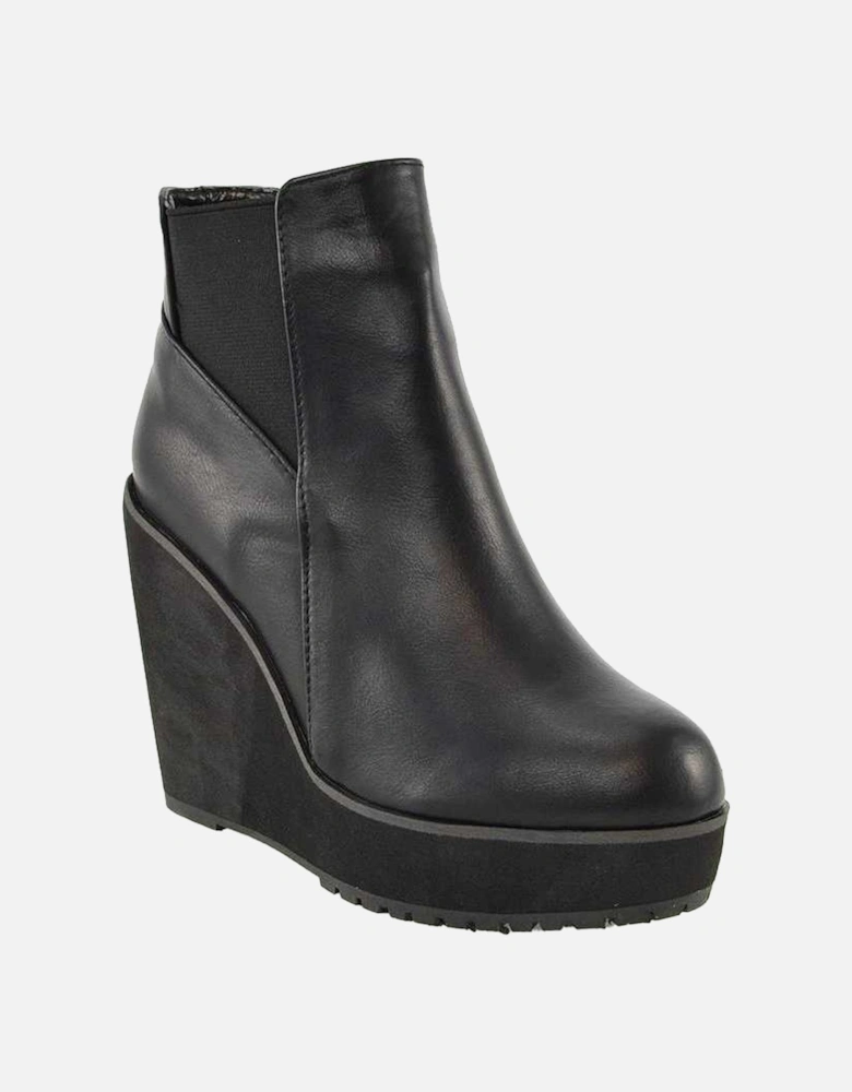Womens/Ladies Roweena High Wedge Ankle Boots