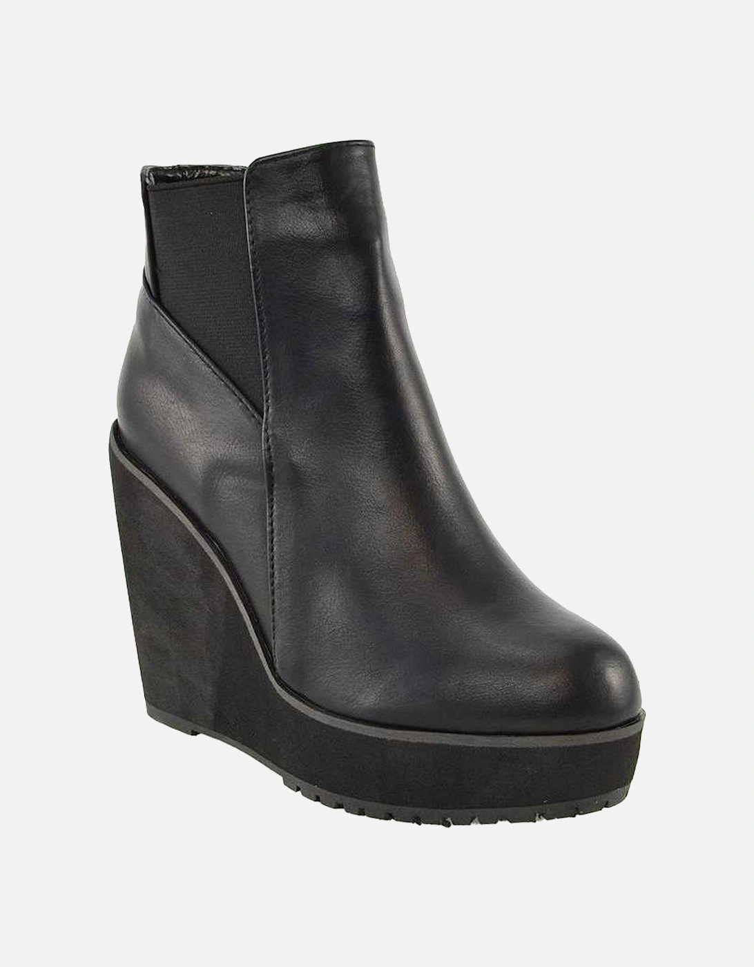 Womens/Ladies Roweena High Wedge Ankle Boots, 5 of 4