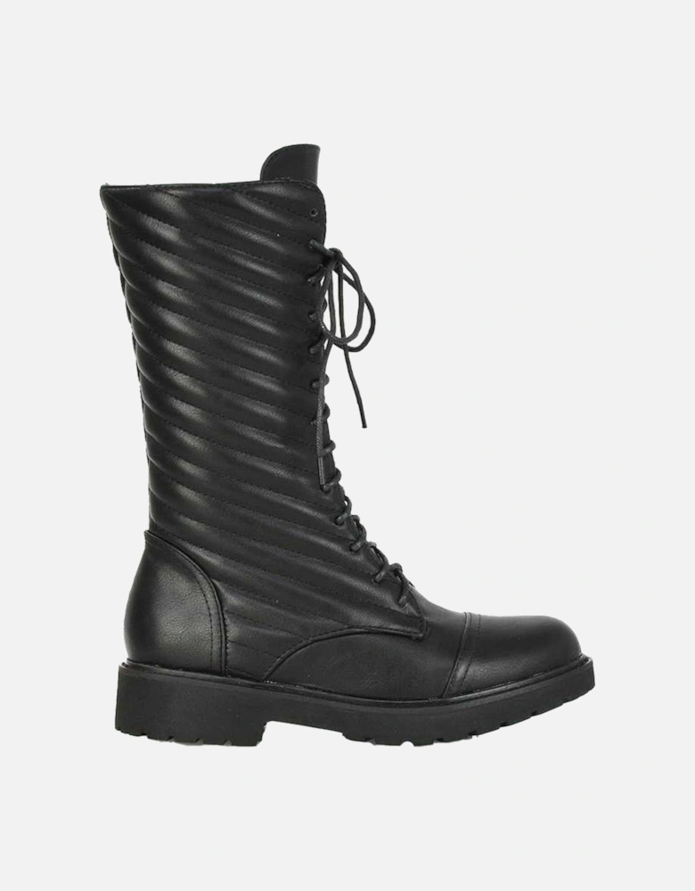 Womens/Ladies Meadow Flat Combat Boots