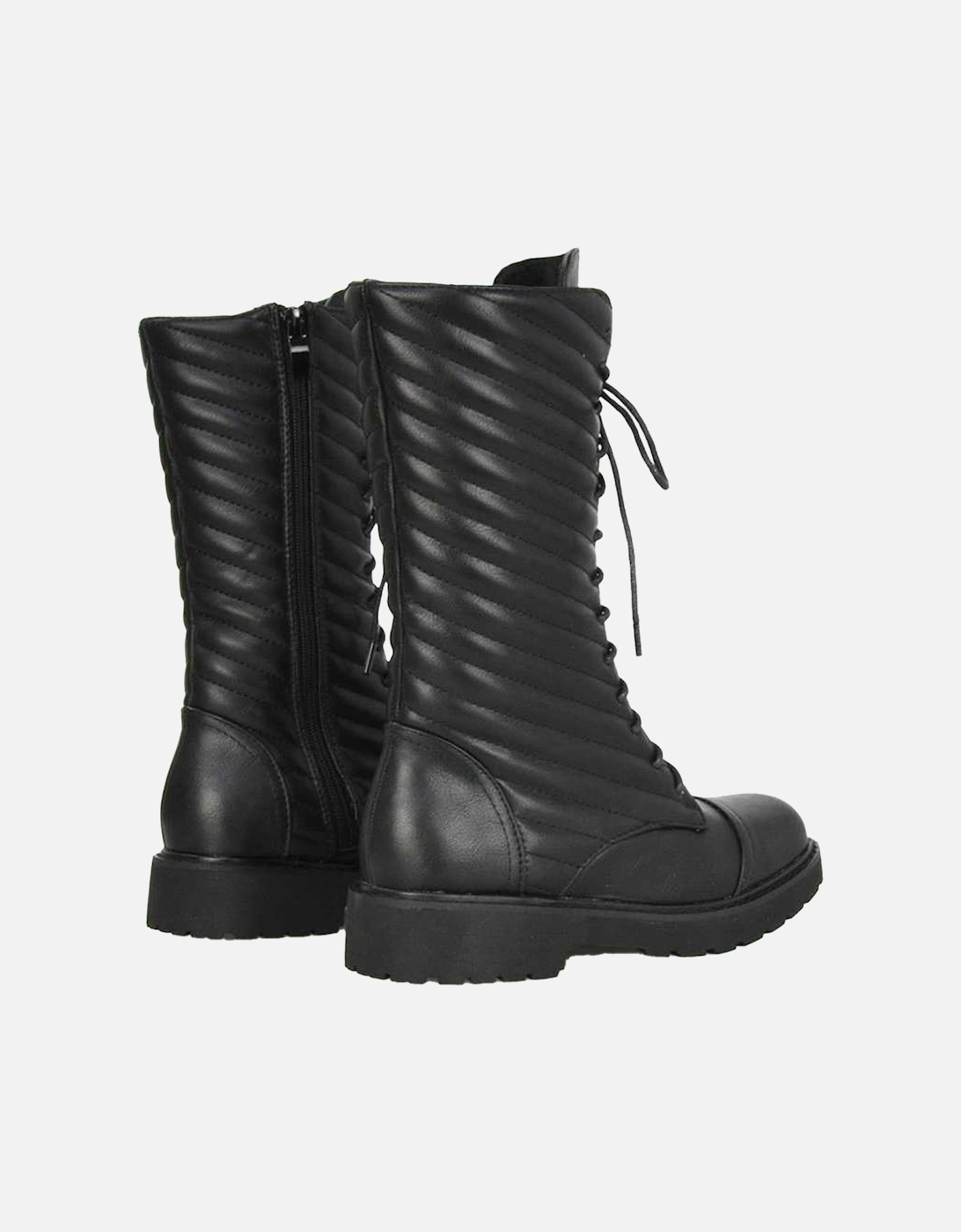 Womens/Ladies Meadow Flat Combat Boots