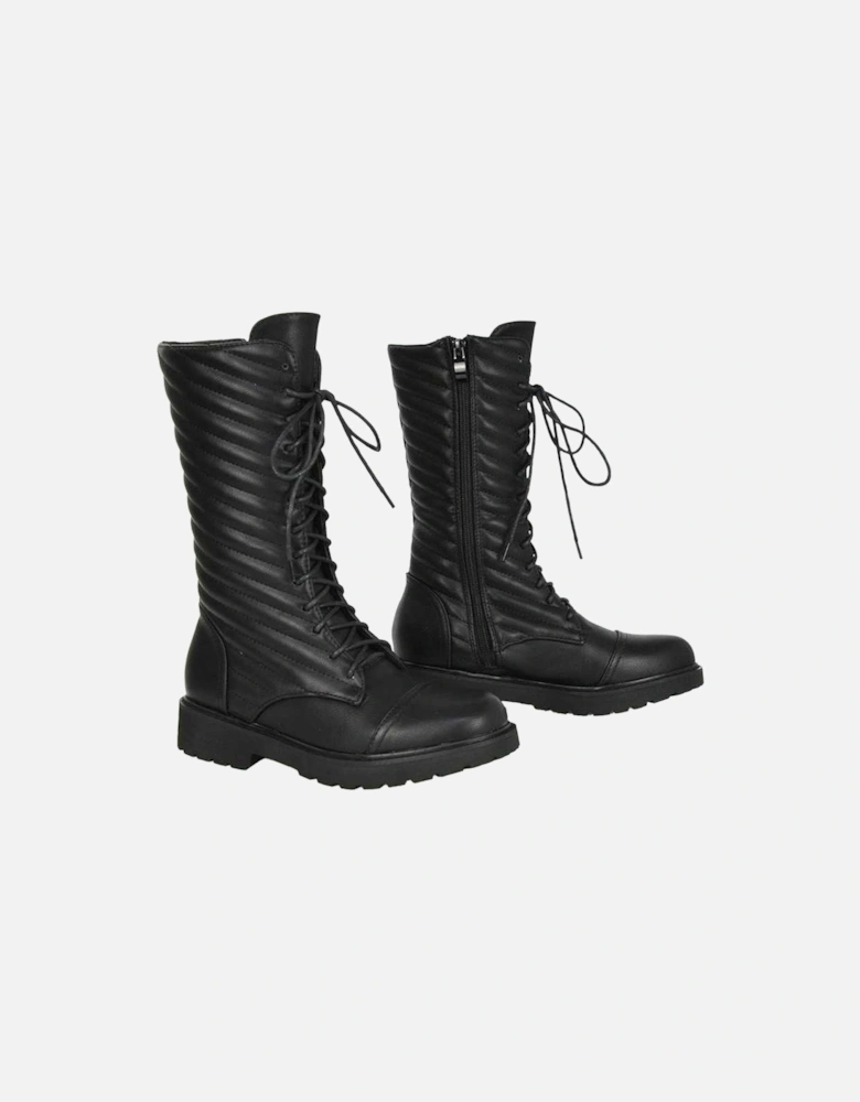 Womens/Ladies Meadow Flat Combat Boots