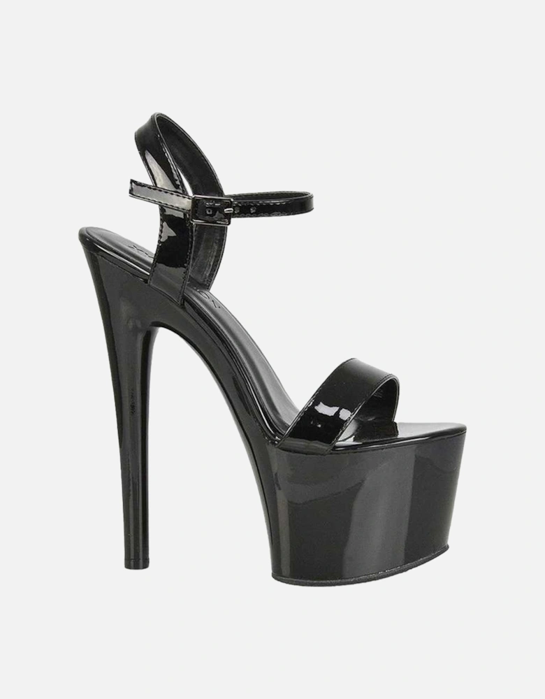 Womens/Ladies Matilda Patent Strappy Stiletto Heel High Heels