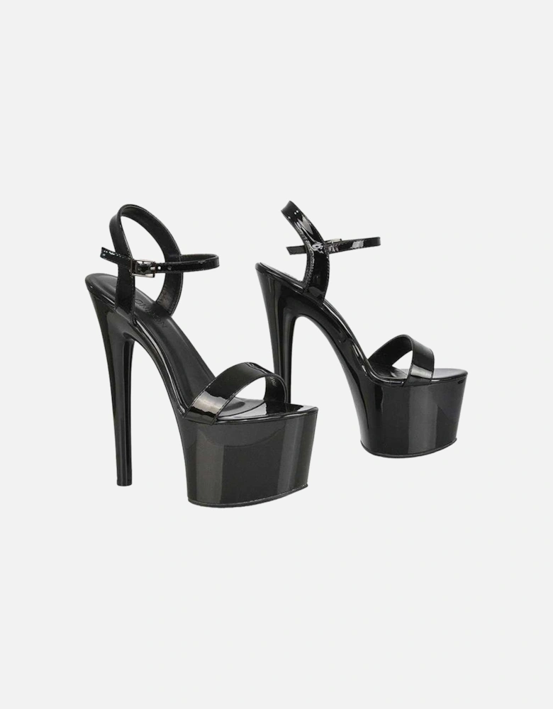 Womens/Ladies Matilda Patent Strappy Stiletto Heel High Heels