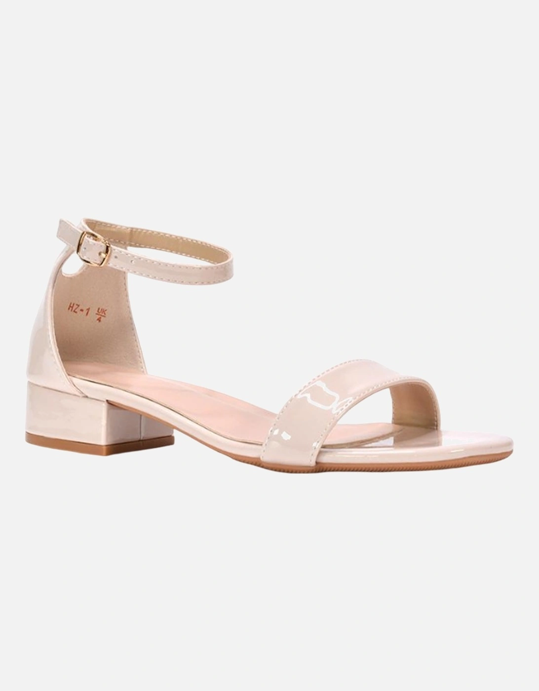 Womens/Ladies Tate Ankle Strap Low Block Heel Sandals