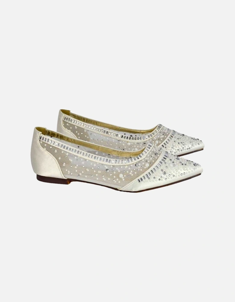 Womens/Ladies Vivian Diamante Sparkly Pointed Pumps