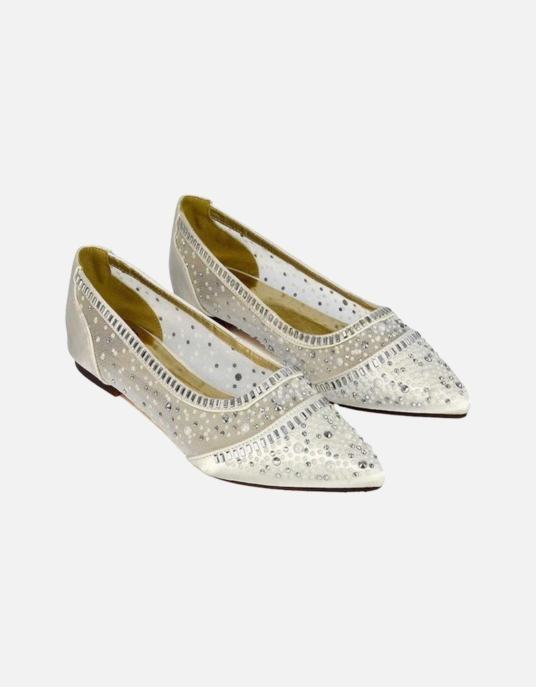 Womens/Ladies Vivian Diamante Sparkly Pointed Pumps
