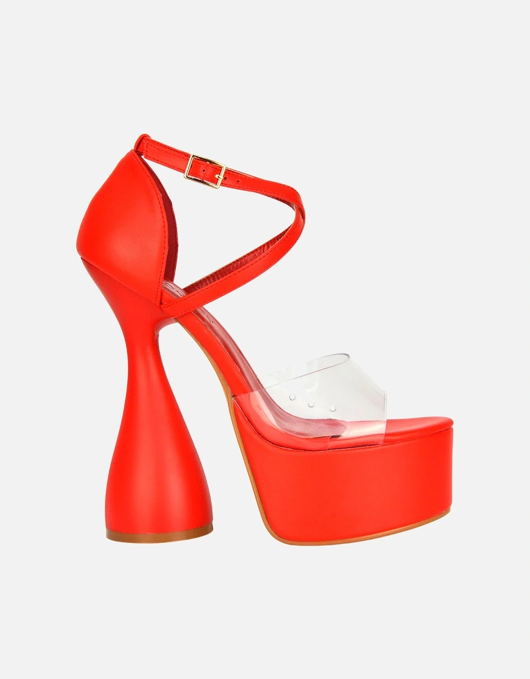 Womens/Ladies Sonia Cylindrical Strappy High Heels