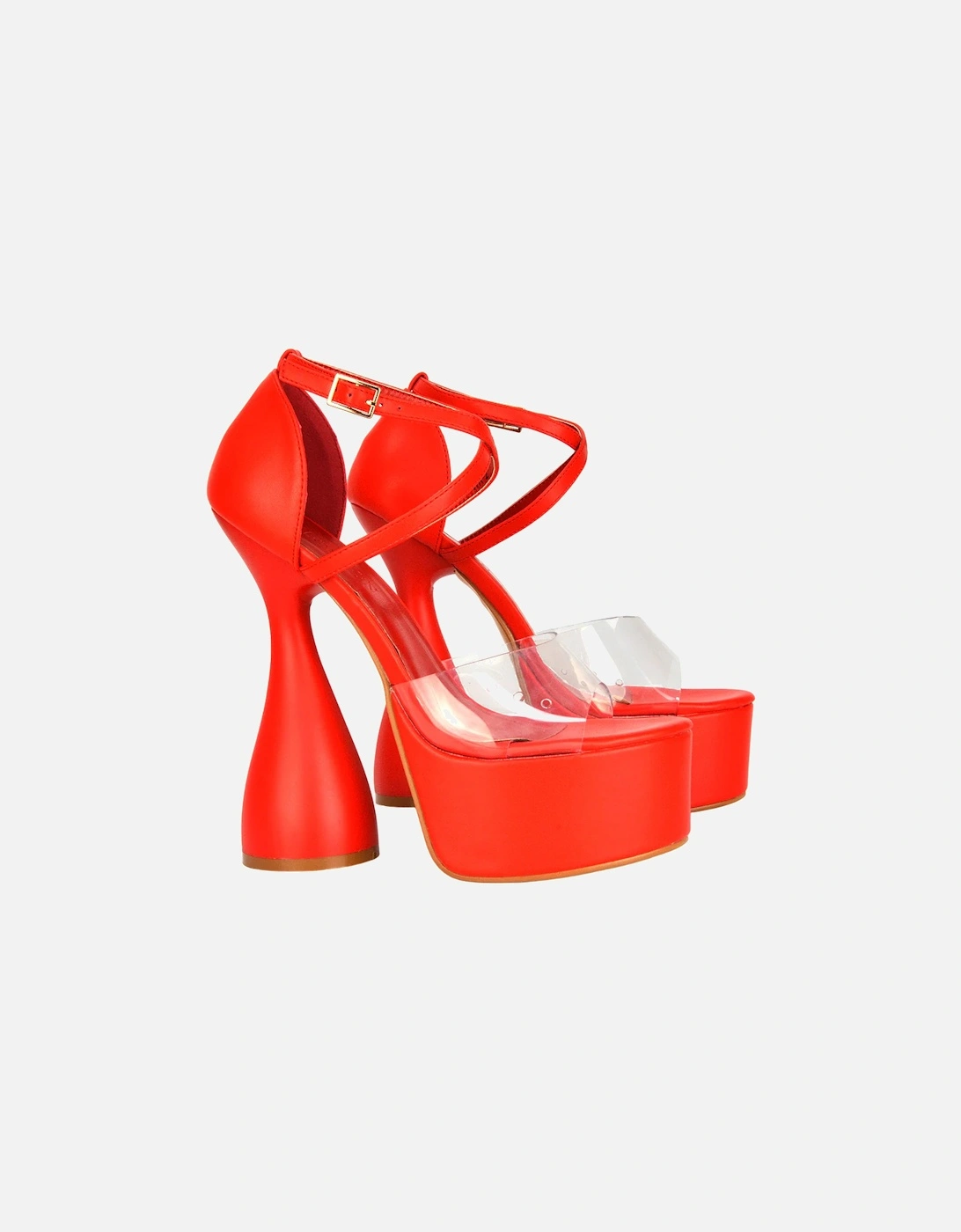 Womens/Ladies Sonia Cylindrical Strappy High Heels, 4 of 3