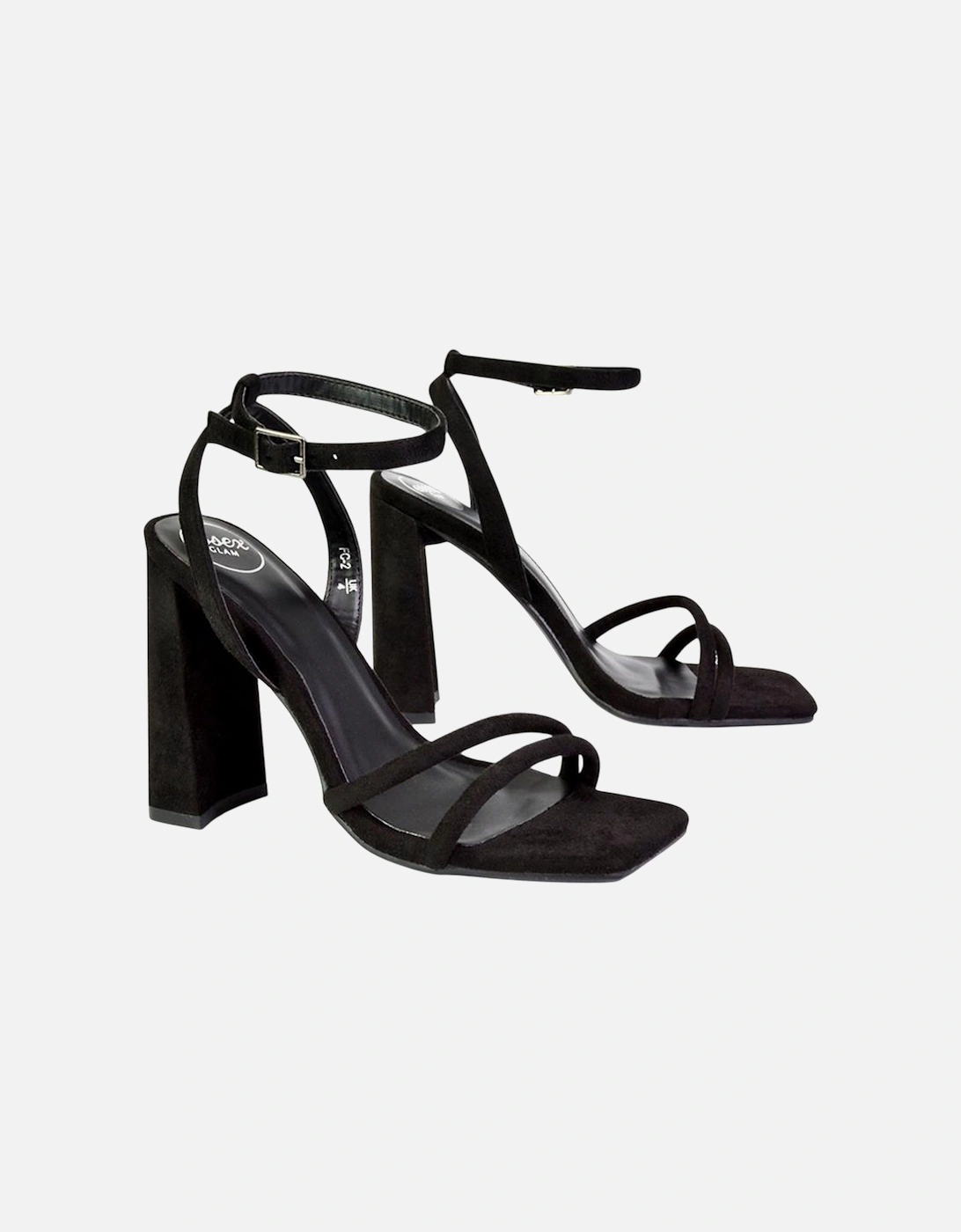 Womens/Ladies Sorbet Strappy High Block Heel Sandals