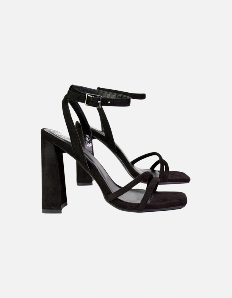 Womens/Ladies Sorbet Strappy High Block Heel Sandals