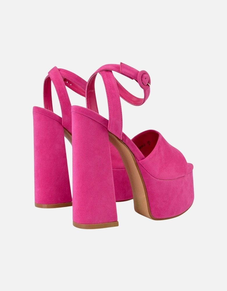 Womens/Ladies Pennie Block Heel High Heels