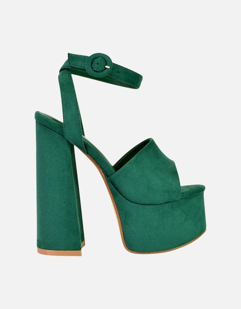 Womens/Ladies Pennie Block Heel High Heels