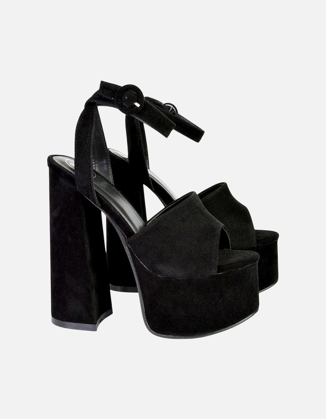 Womens/Ladies Pennie Block Heel High Heels
