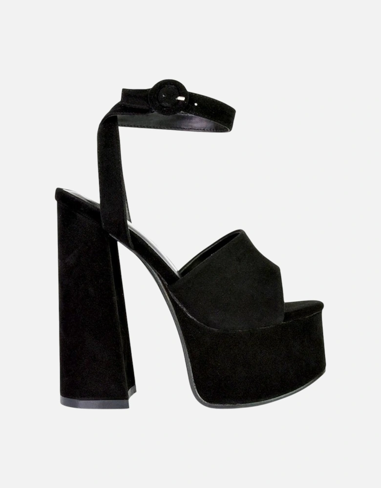 Womens/Ladies Pennie Block Heel High Heels