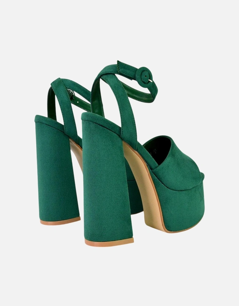 Womens/Ladies Pennie Block Heel High Heels