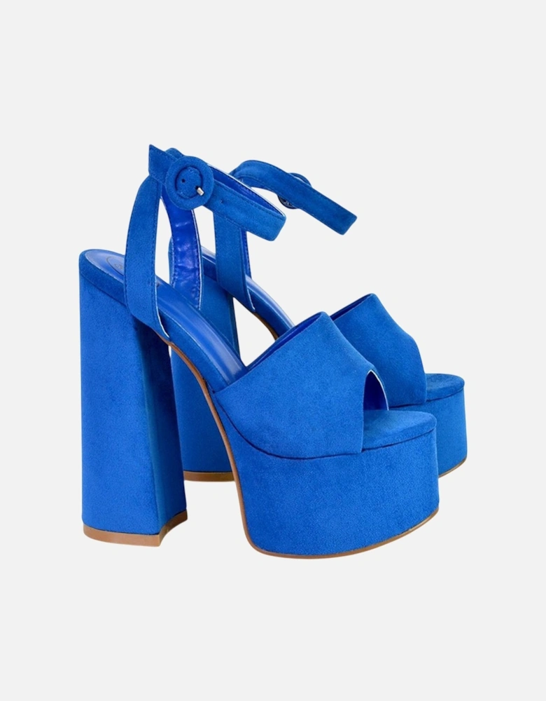 Womens/Ladies Pennie Block Heel High Heels