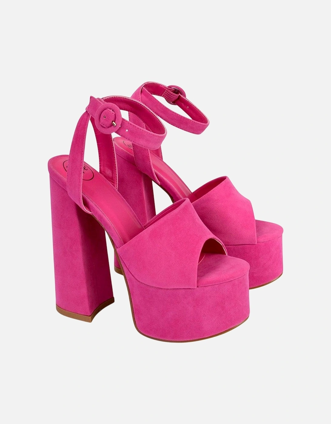 Womens/Ladies Pennie Block Heel High Heels