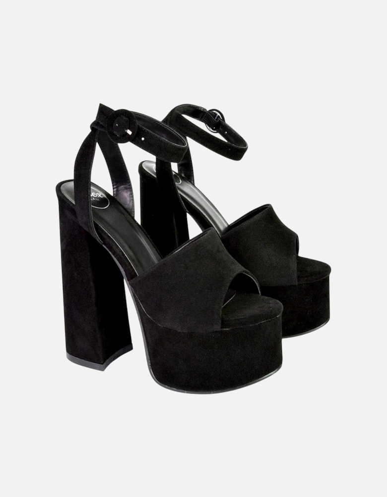 Womens/Ladies Pennie Block Heel High Heels