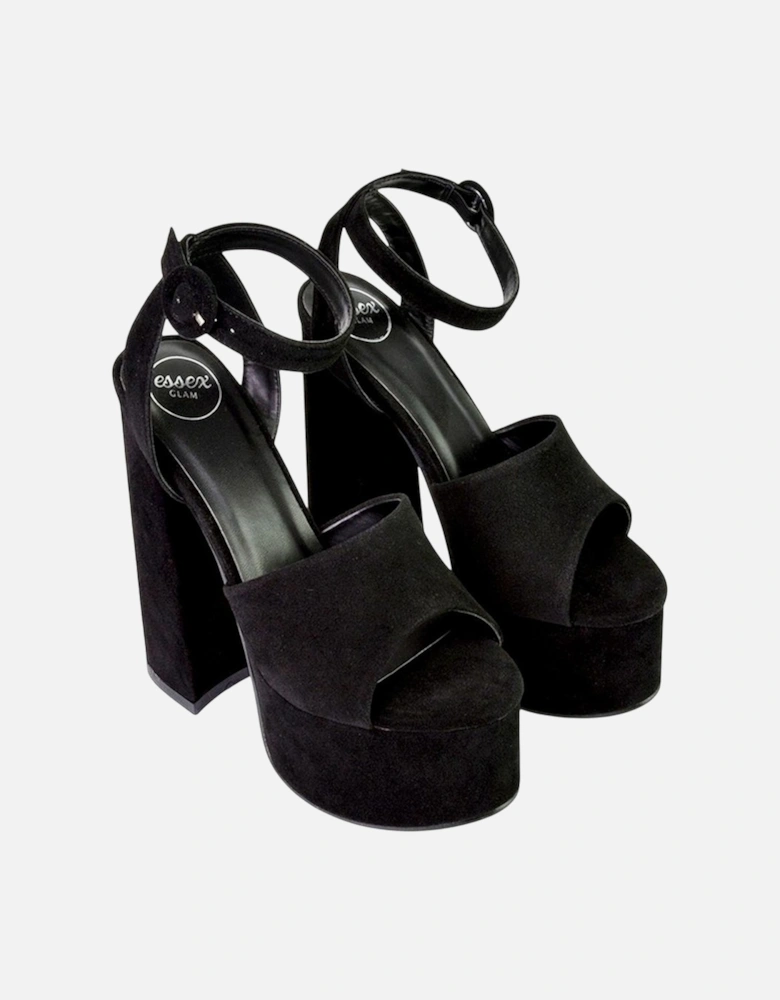 Womens/Ladies Pennie Block Heel High Heels