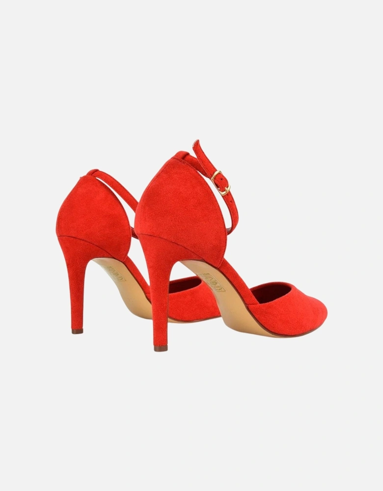 Womens/Ladies Claire D'Orsay Ankle Strap Stiletto Heel Court Shoes