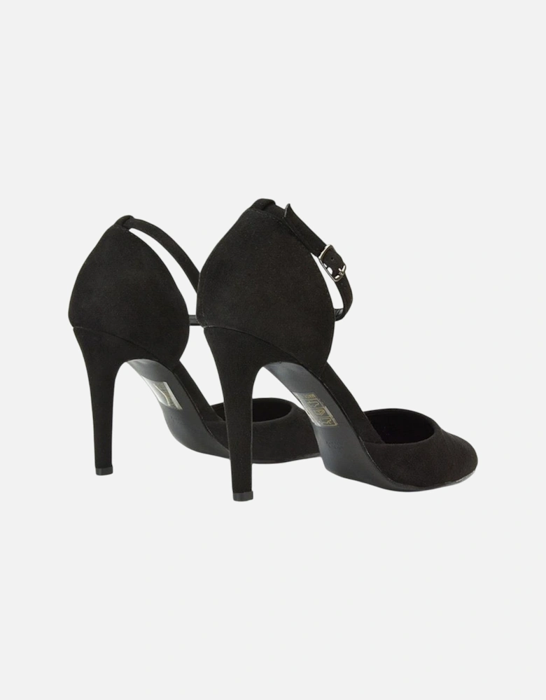 Womens/Ladies Claire D'Orsay Ankle Strap Stiletto Heel Court Shoes